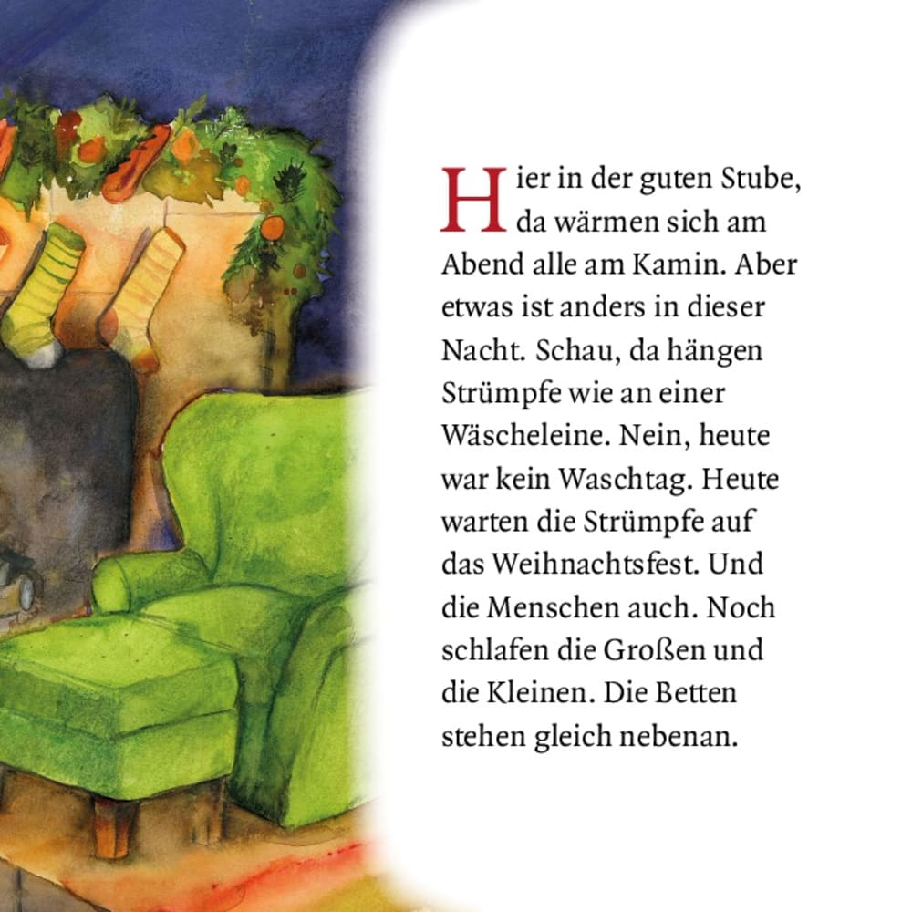 Als Santa Claus mit dem Schlitten kam. Mini-Bilderbuch