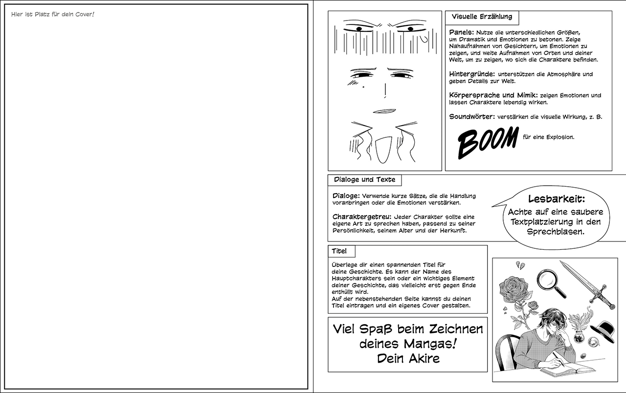Zeichne deinen eigenen Manga!
