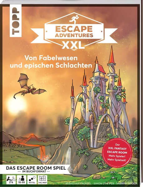 Escape Adventures XXL – Von Fabelwesen und epischen Schlachten. Das Escape-Room-Spiel im Buchformat.
