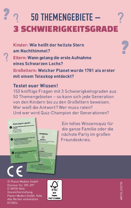 Das große Generationen-Quiz I ab 10 Jahren