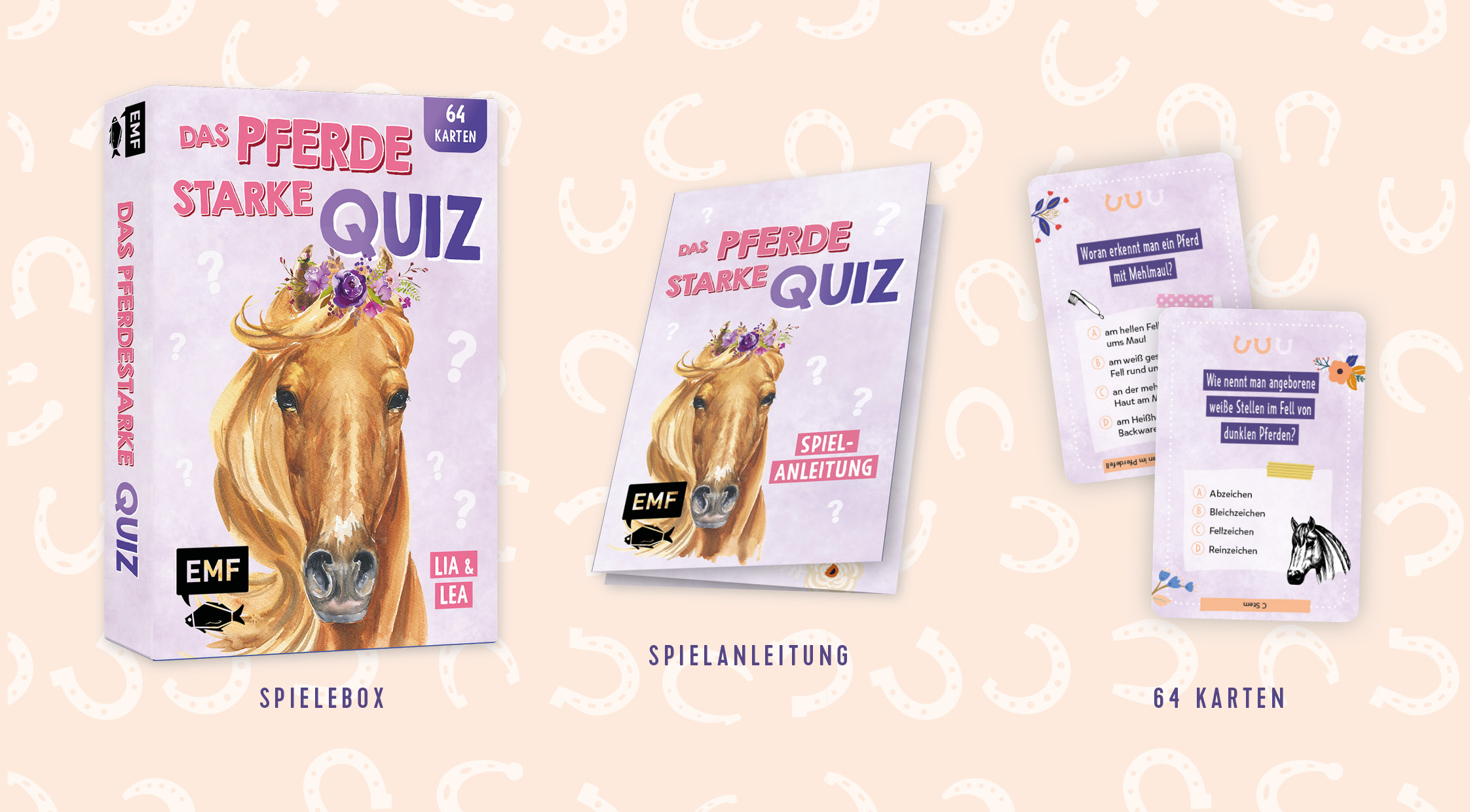 Kartenspiel: Das pferdestarke Quiz von den beliebten Social-Media-Stars Lia und Lea – # ponylife Kartenspiel: Das pferdestarke Quiz von den beliebten Social-Media-Stars Lia und Lea – # ponylife