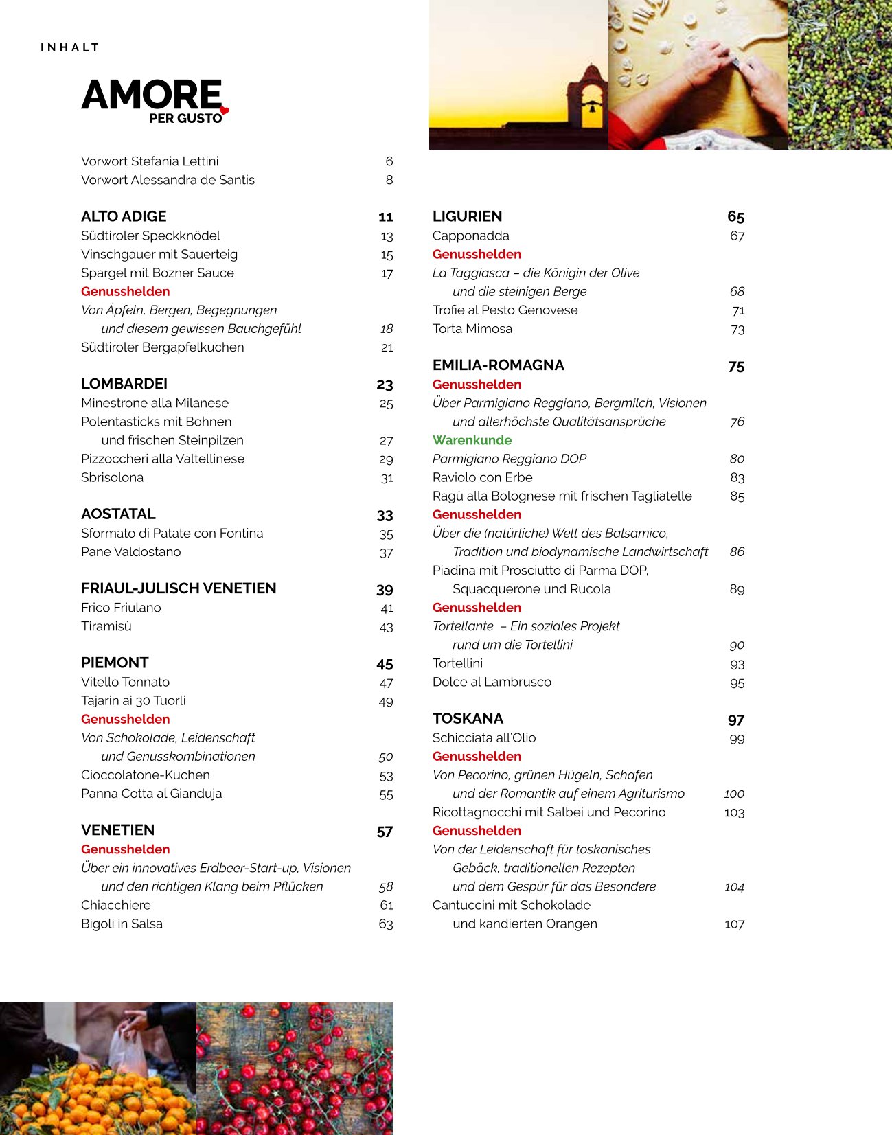 Amore per Gusto - Kochbuch Italien