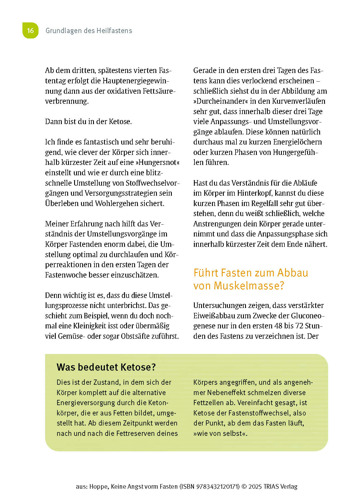 Keine Angst vorm Fasten