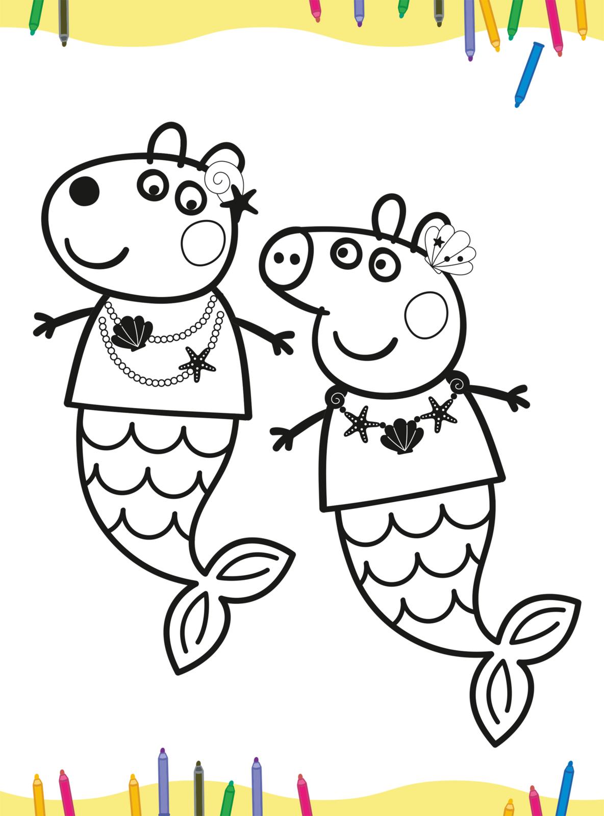 Peppa Wutz Ausmalbilder: Mein MEGA Malspaß