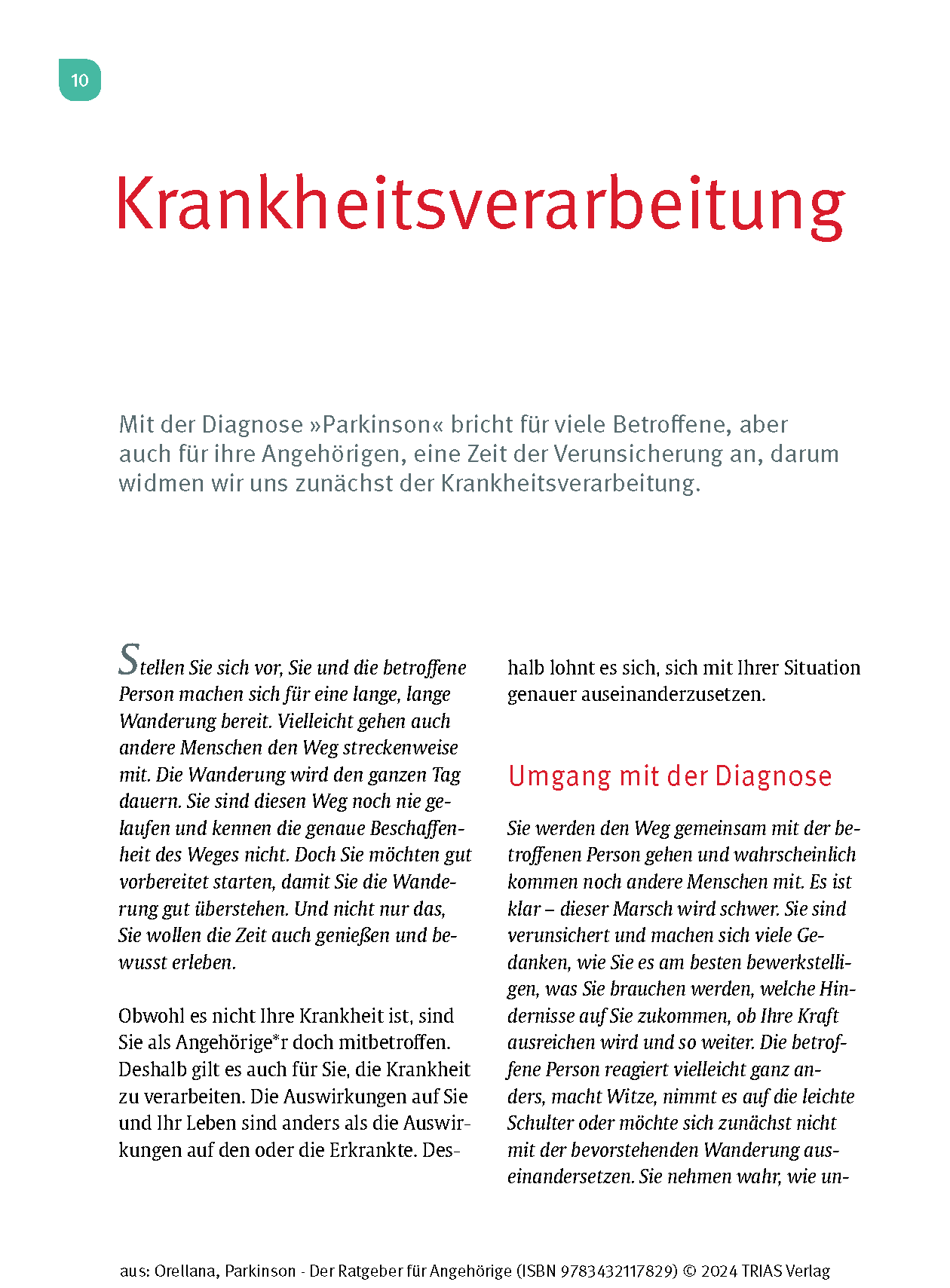 Parkinson. Der Ratgeber für Angehörige