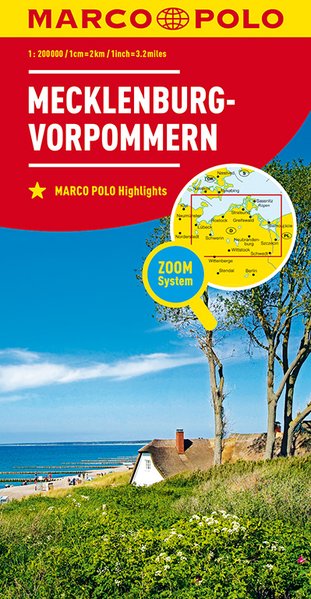 MARCO POLO Karte Deutschland Blatt 2 Mecklenburg-Vorpommern 1:200 000