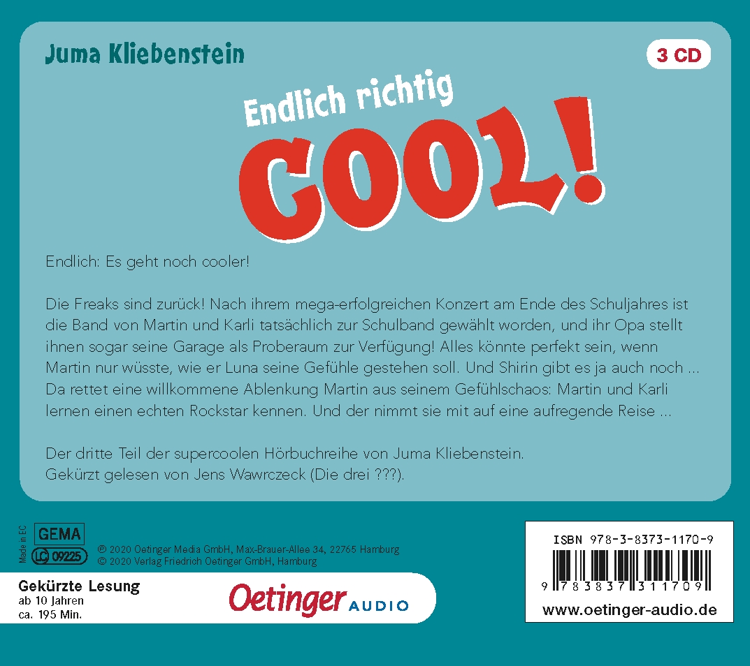 Der Tag, an dem ich cool wurde 3. Endlich richtig cool! (Audio-CD)