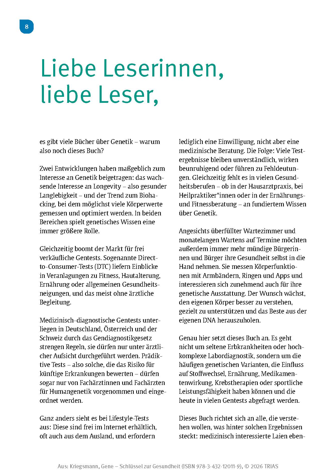 Gene - Schlüssel zur Gesundheit