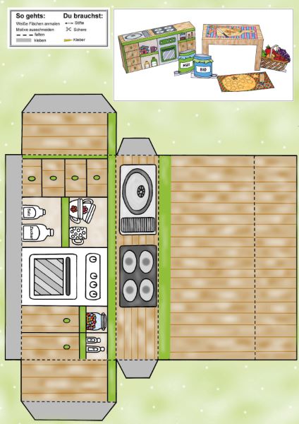 Das Ausschneide-Bastelbuch Mein Puppenhaus