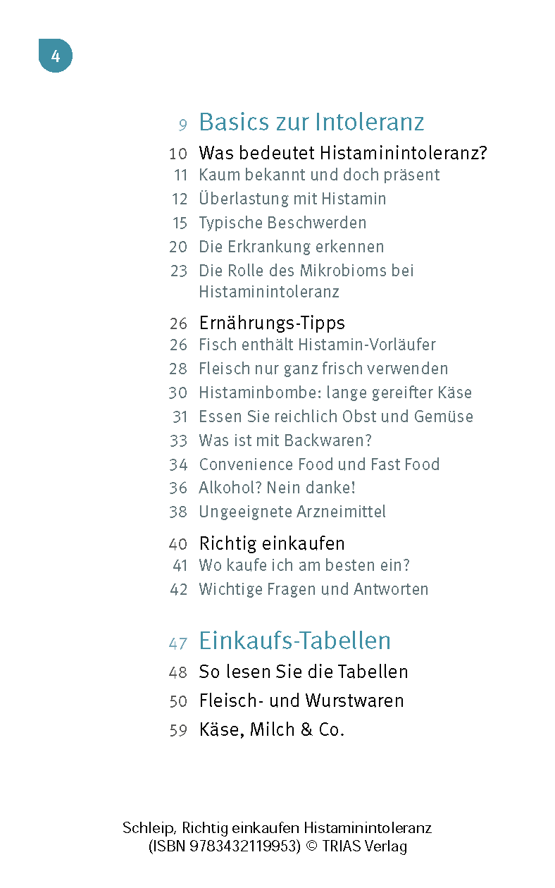 Richtig einkaufen Histamin-Intoleranz