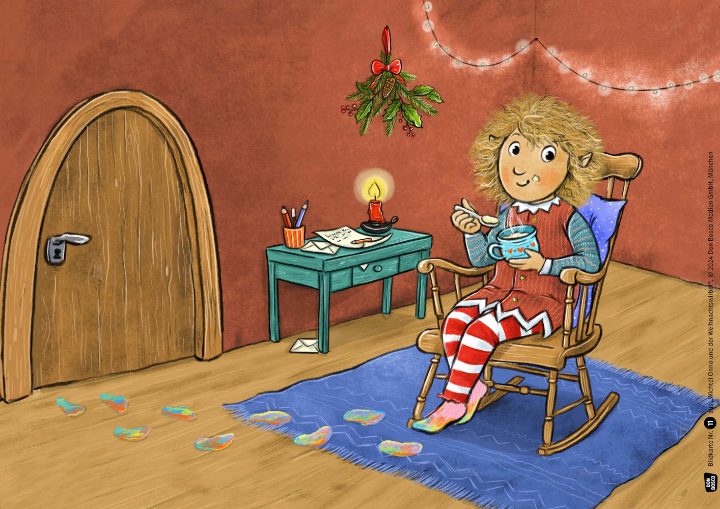 Wichtel Emil und der Weihnachtswirbel. Kamishibai Bildkartenset