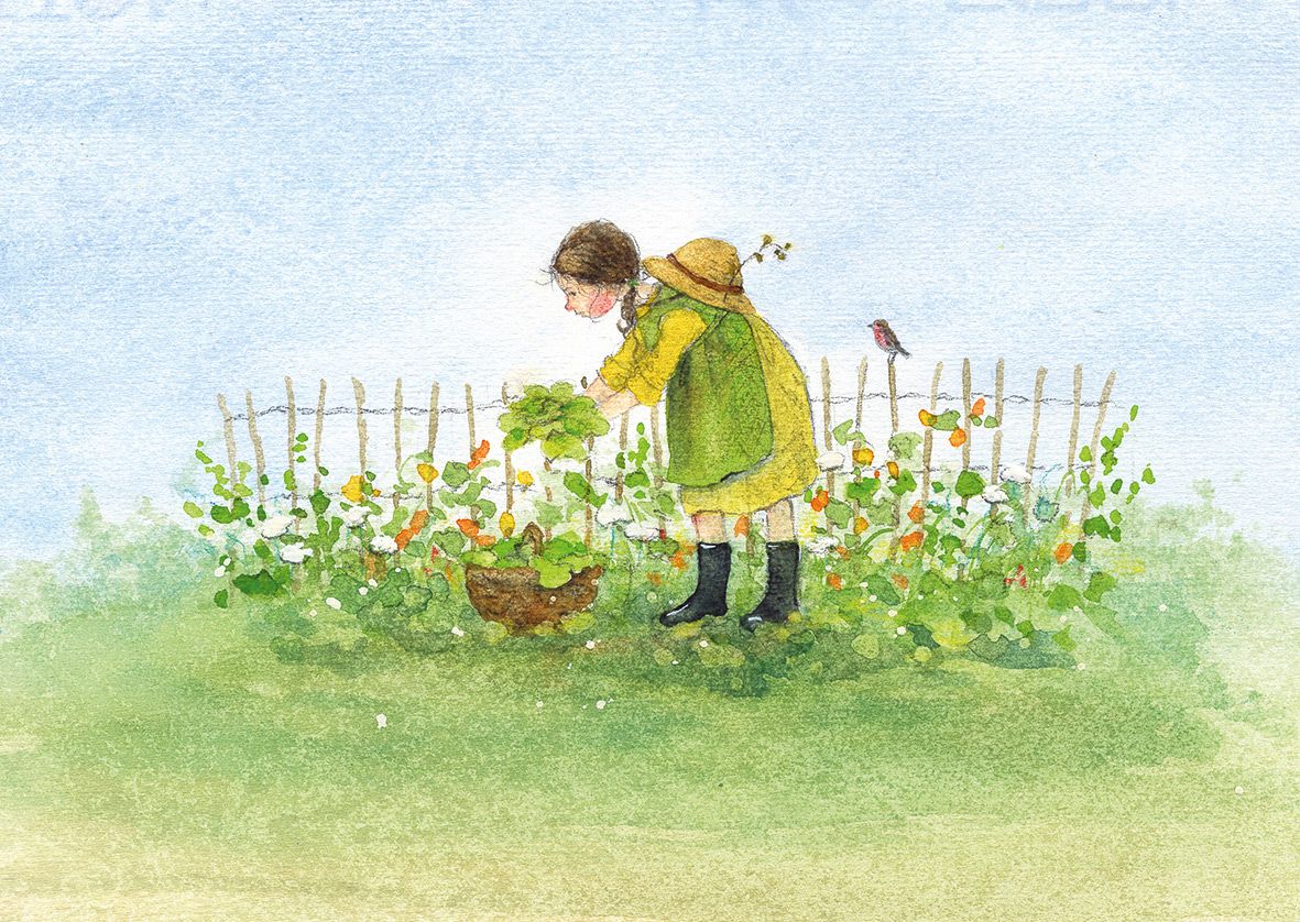 Postkartenbuch »Gartenkinder«