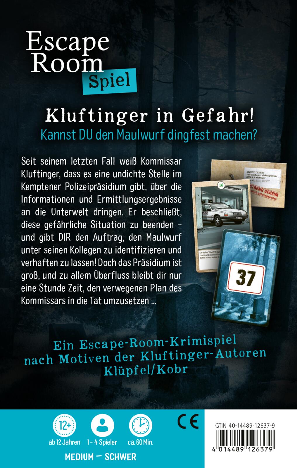 Klüpfel Kobr: Kluftinger in Gefahr! Ein Escape-Room-Spiel Klüpfel Kobr: Kluftinger in Gefahr! Ein Escape-Room-Spiel