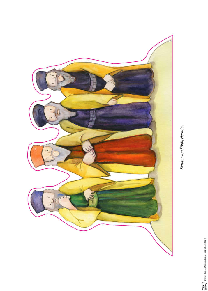 Die Weisen aus dem Morgenland. Erzählschienen-Figurenset