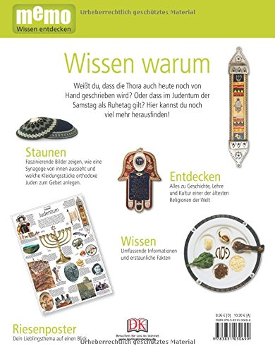 memo Wissen entdecken. Judentum: Das Buch mit Poster!