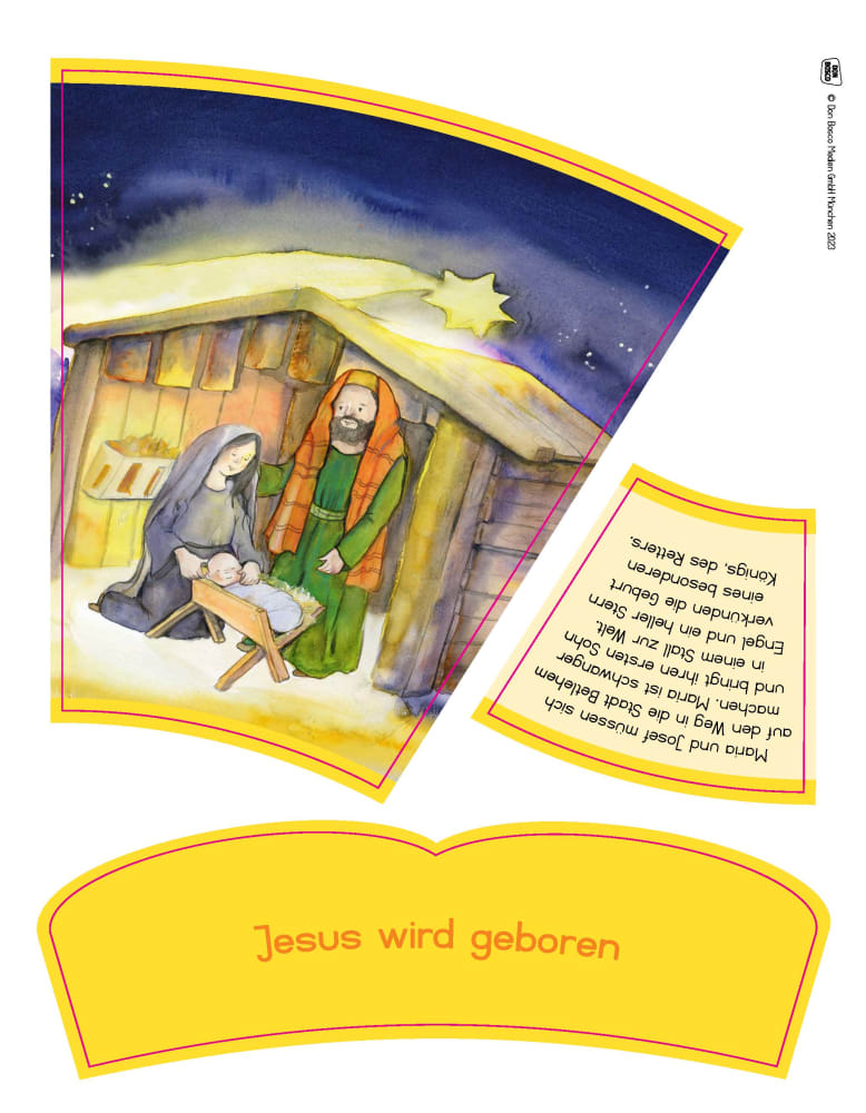 Die Geschichte von Jesus. Von Jesu Geburt bis zur Auferstehung in 12 Bildern. Legekreis