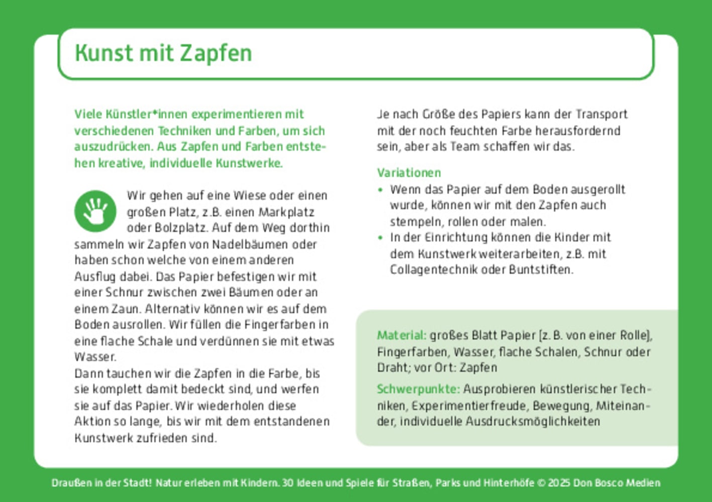 Draußen in der Stadt!