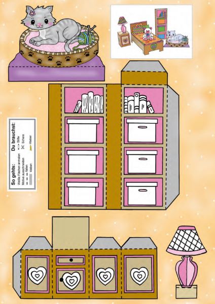 Das Ausschneide-Bastelbuch Mein Puppenhaus