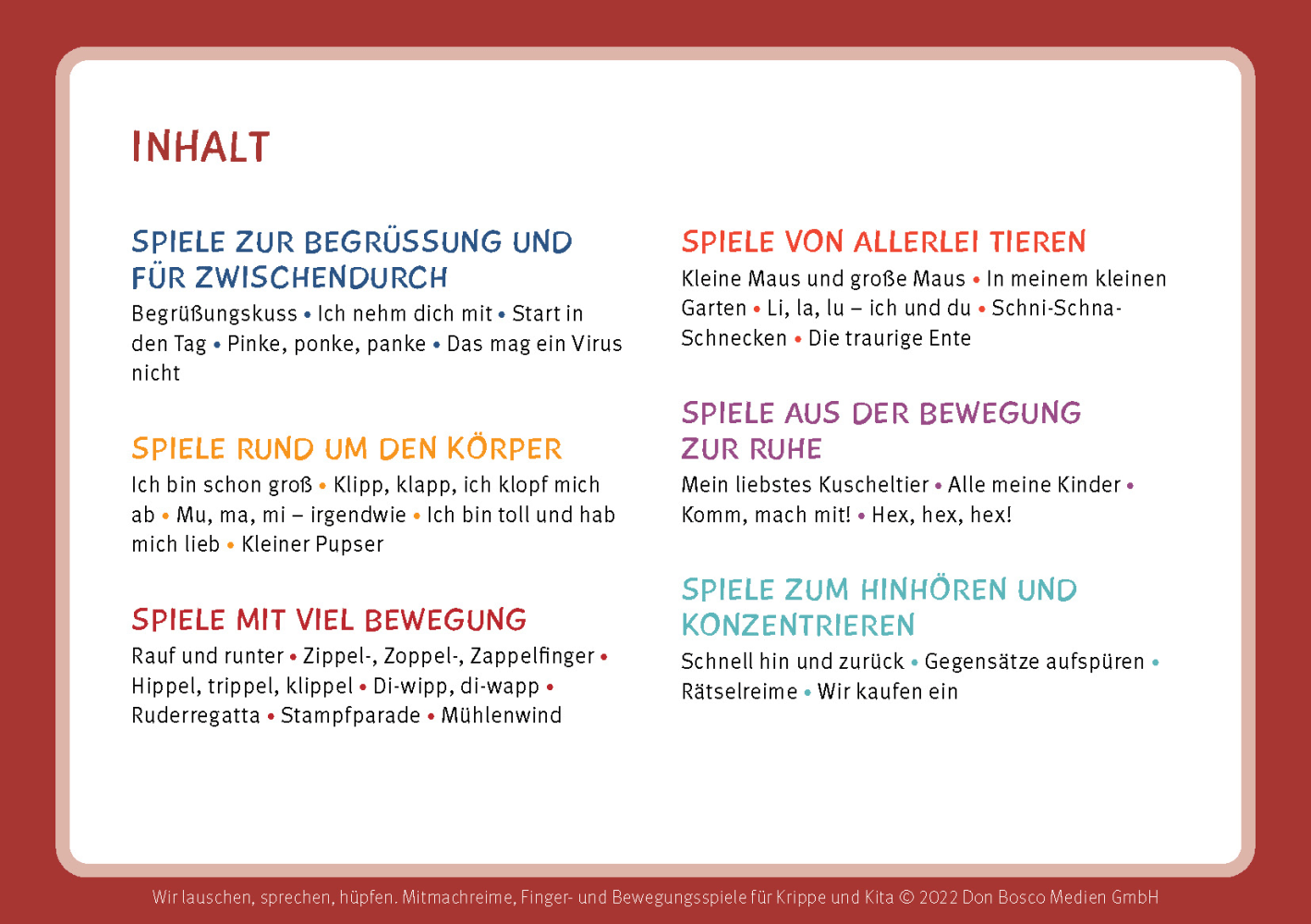 Wir lauschen, sprechen, hüpfen Wir lauschen, sprechen, hüpfen