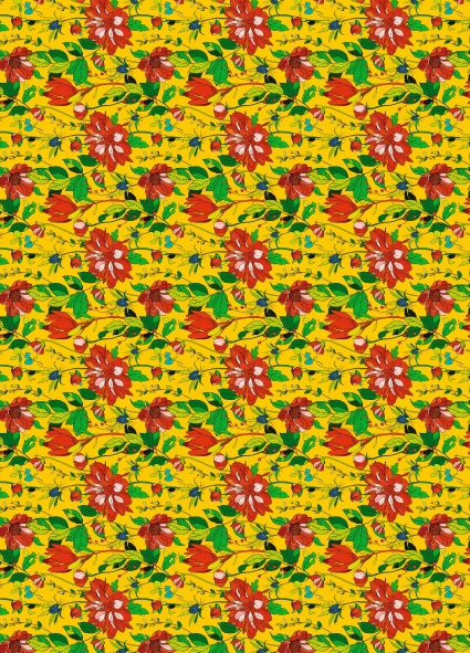 Geschenkpapier-Heft Blüten