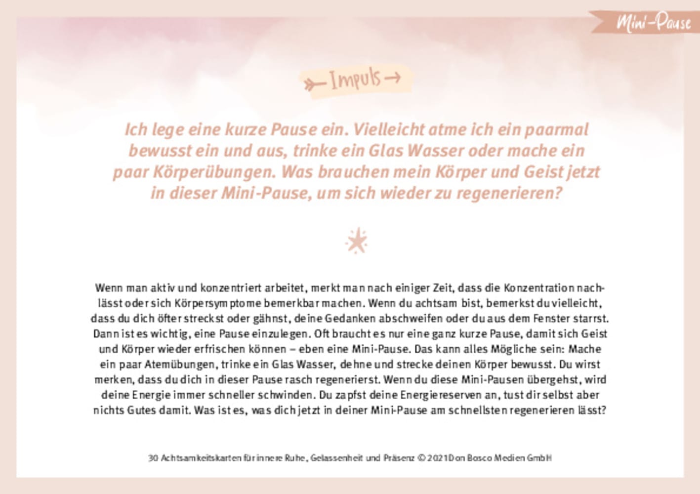 30 Achtsamkeitskarten für innere Ruhe, Gelassenheit und Präsenz 30 Achtsamkeitskarten für innere Ruhe, Gelassenheit und Präsenz