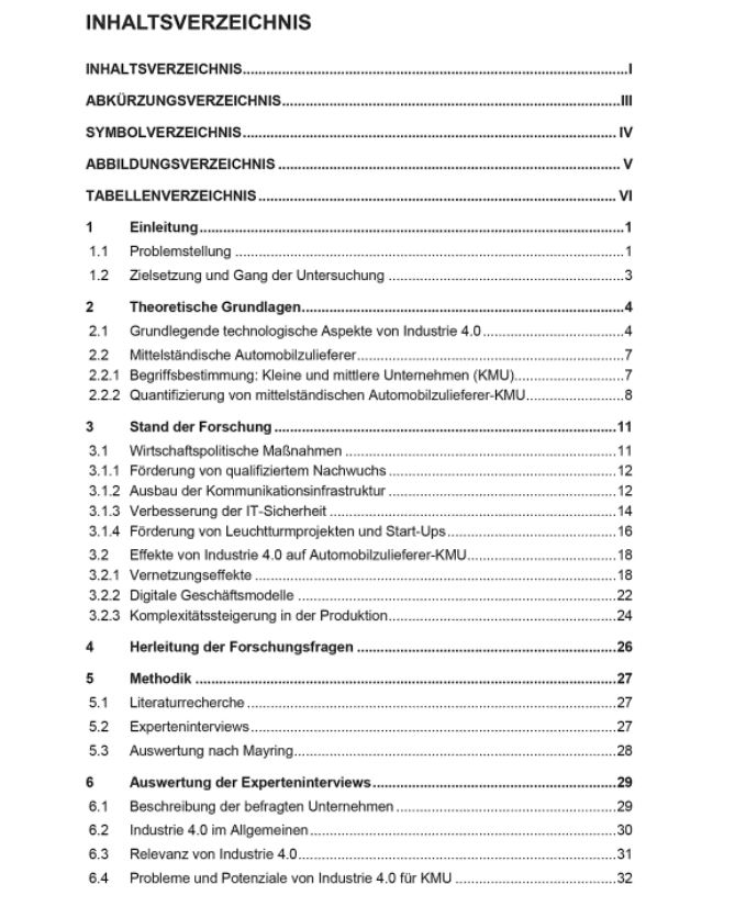 Chancen und Risiken von Industrie 4.0 für kleine und mittlere Unternehmen. Eine Untersuchung am Beispiel der mittelständischen Automobilzulieferer 