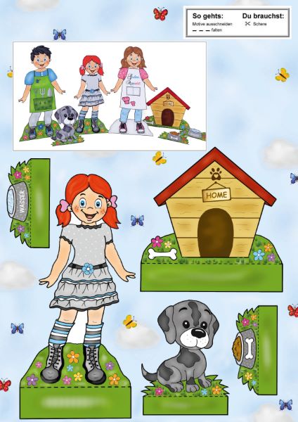 Das Ausschneide-Bastelbuch Mein Puppenhaus