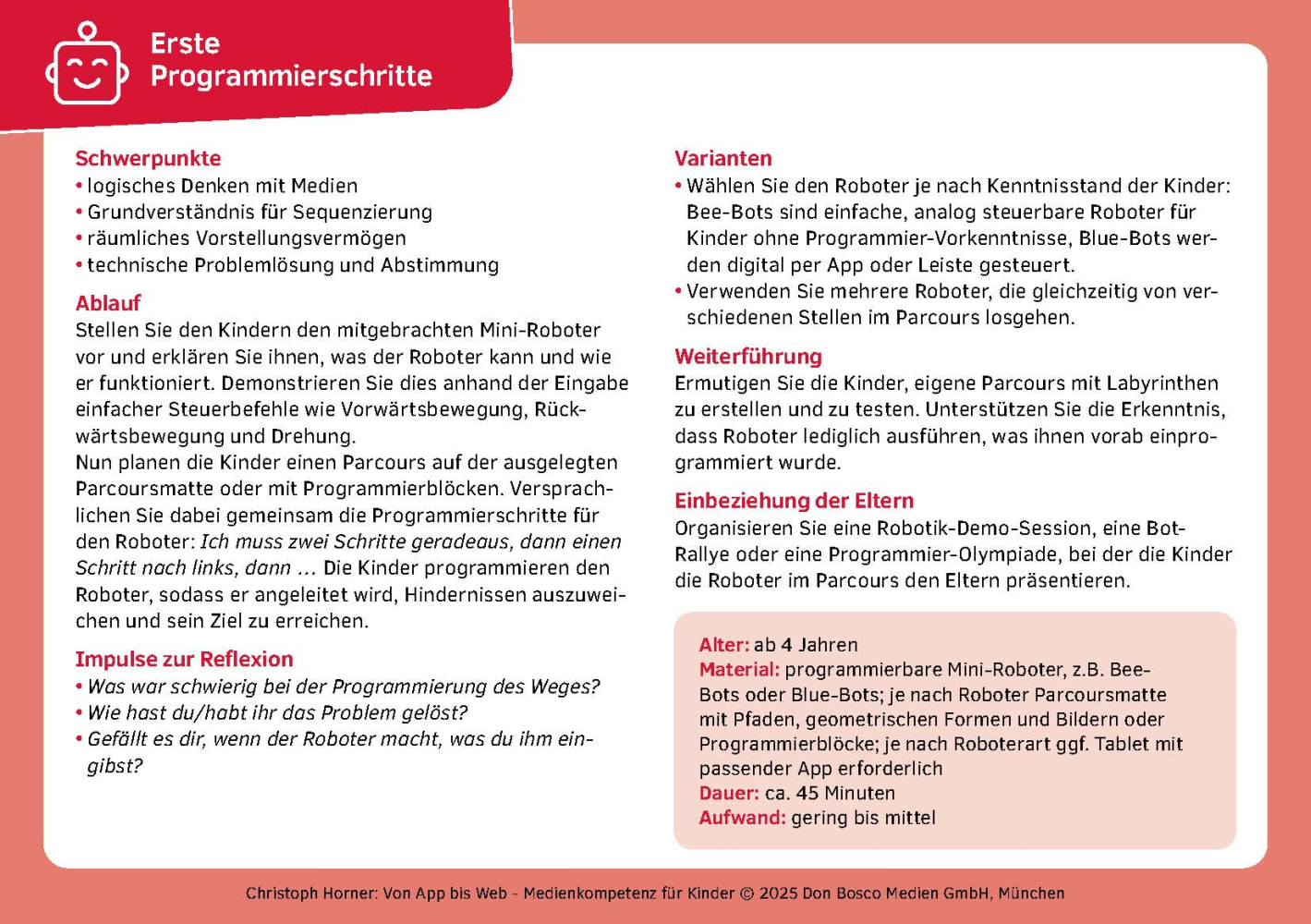 Von App bis Web. Medienkompetenz für Kinder von 3 bis 8