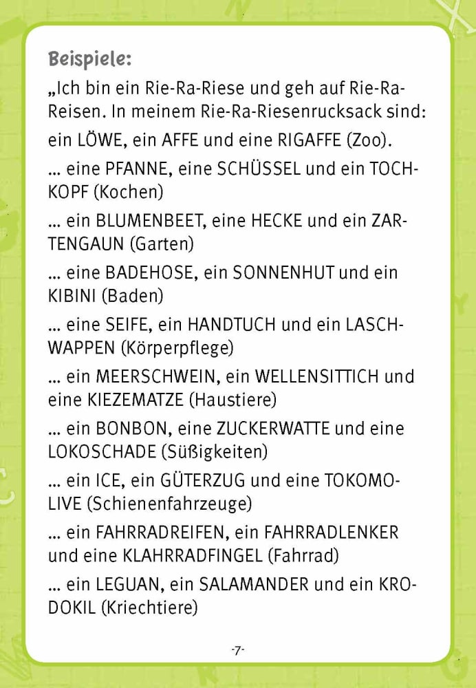 Laschwappen und Kiezematze. Vertauschte Buchstaben