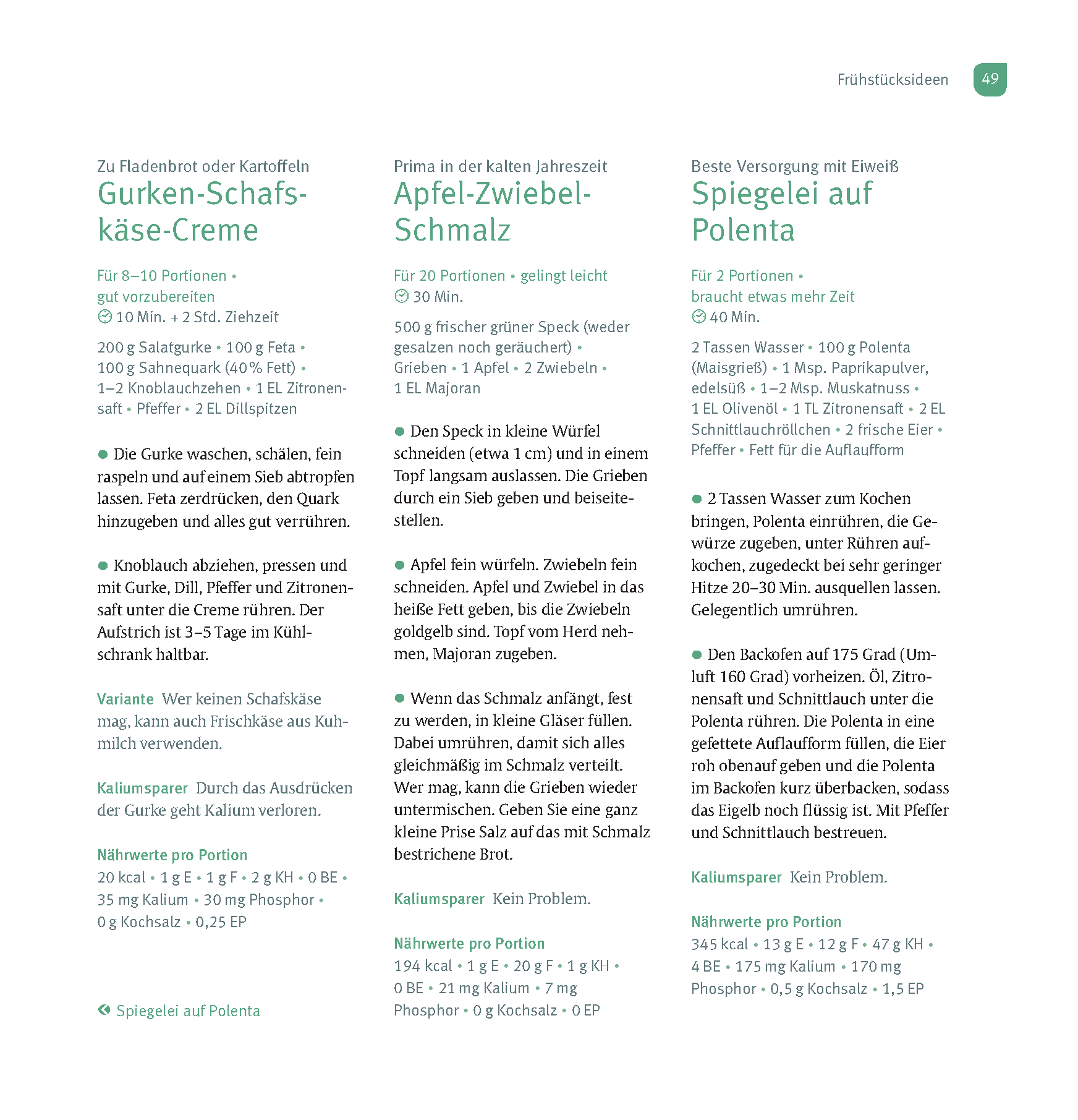 Köstlich essen Nierenerkrankungen