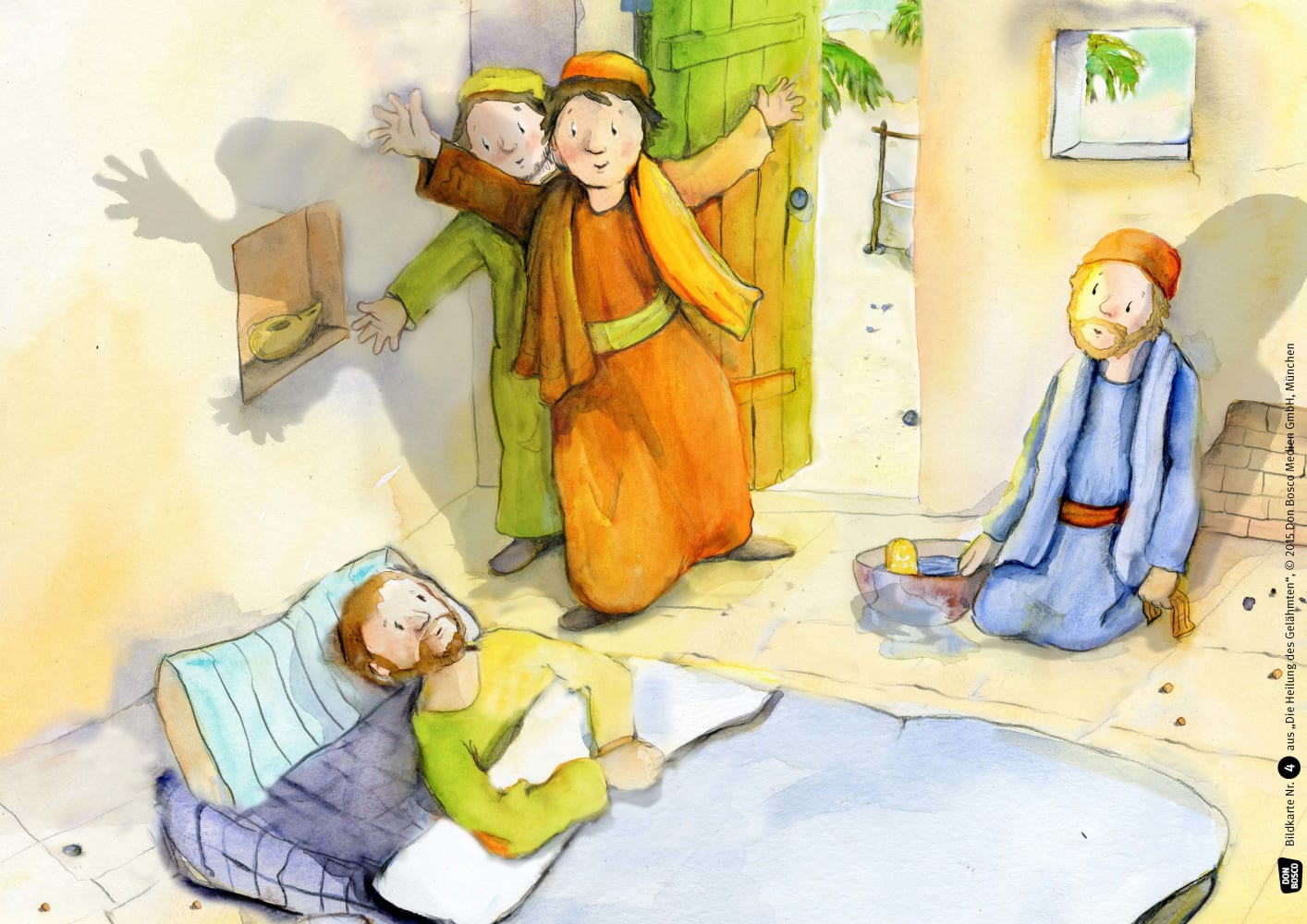 Die Heilung des Gelähmten. Kamishibai Bildkartenset.