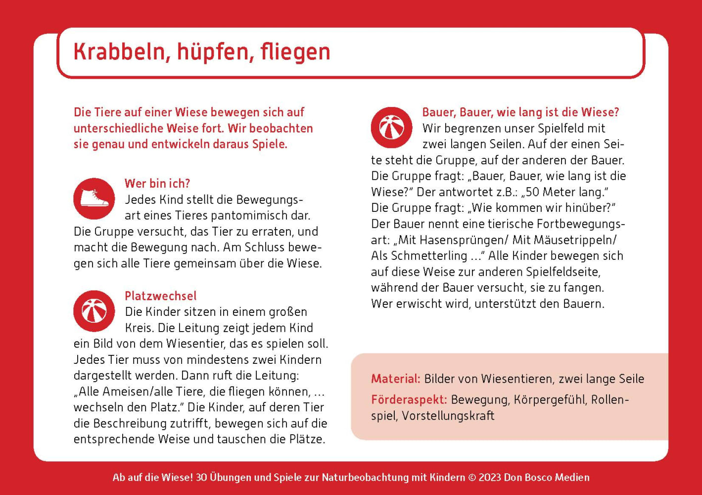 Ab auf die Wiese! Ab auf die Wiese!