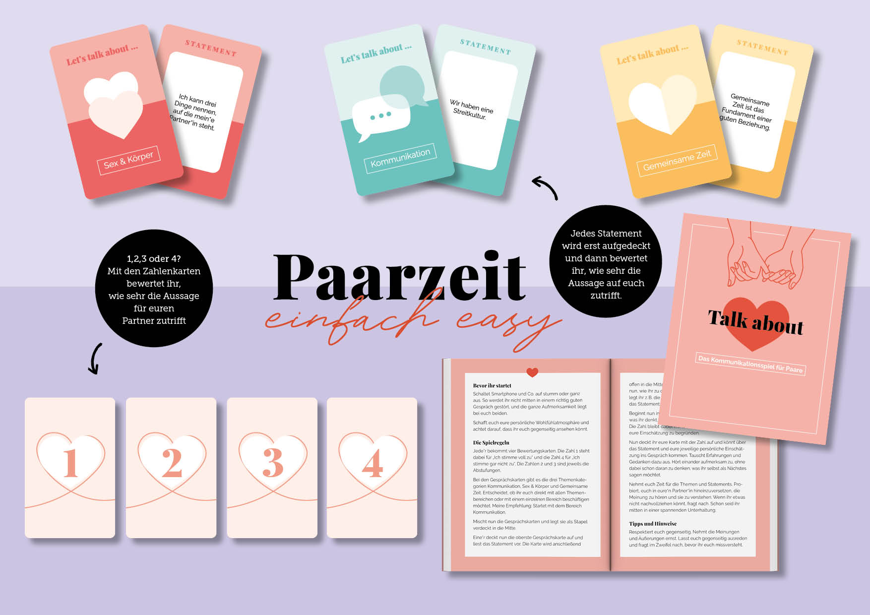Kartenspiel: Talk about – Das Kommunikationsspiel für Paare Kartenspiel: Talk about – Das Kommunikationsspiel für Paare