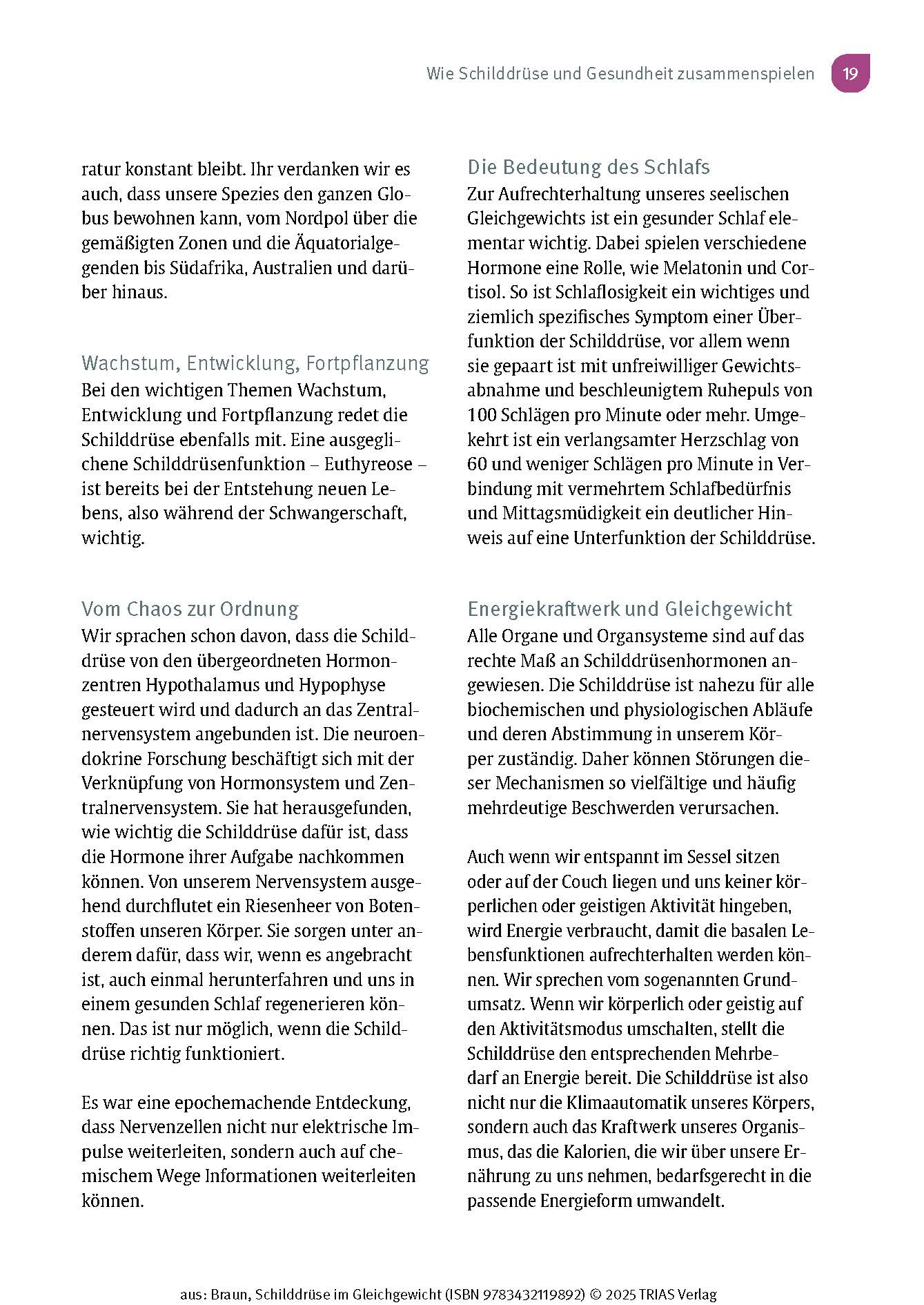 Schilddrüse im Gleichgewicht