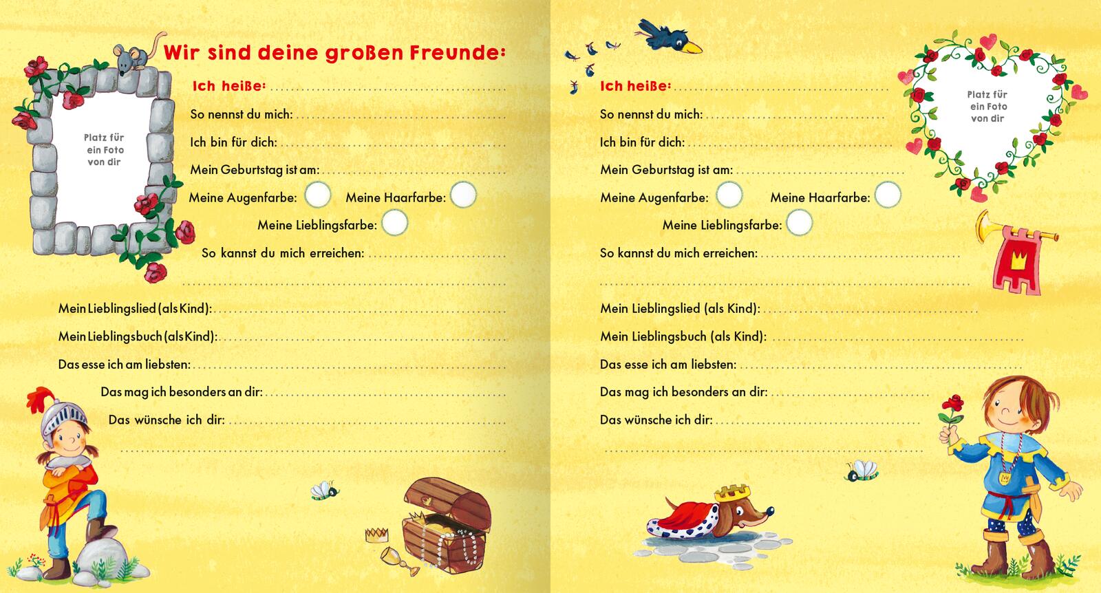 Meine Kindergarten-Freunde (Ritter und Ritterin)