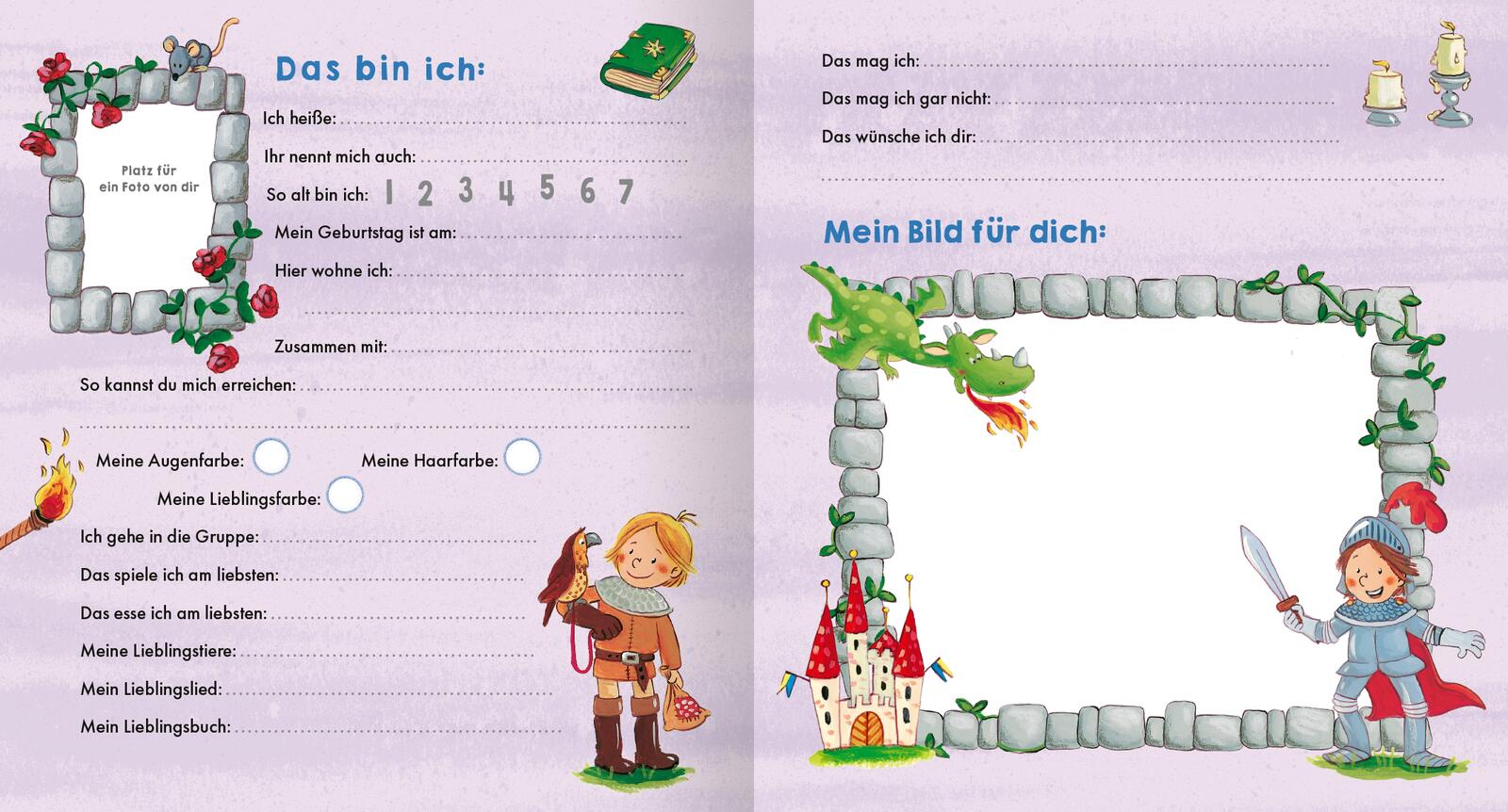 Meine Kindergarten-Freunde (Ritter und Ritterin)