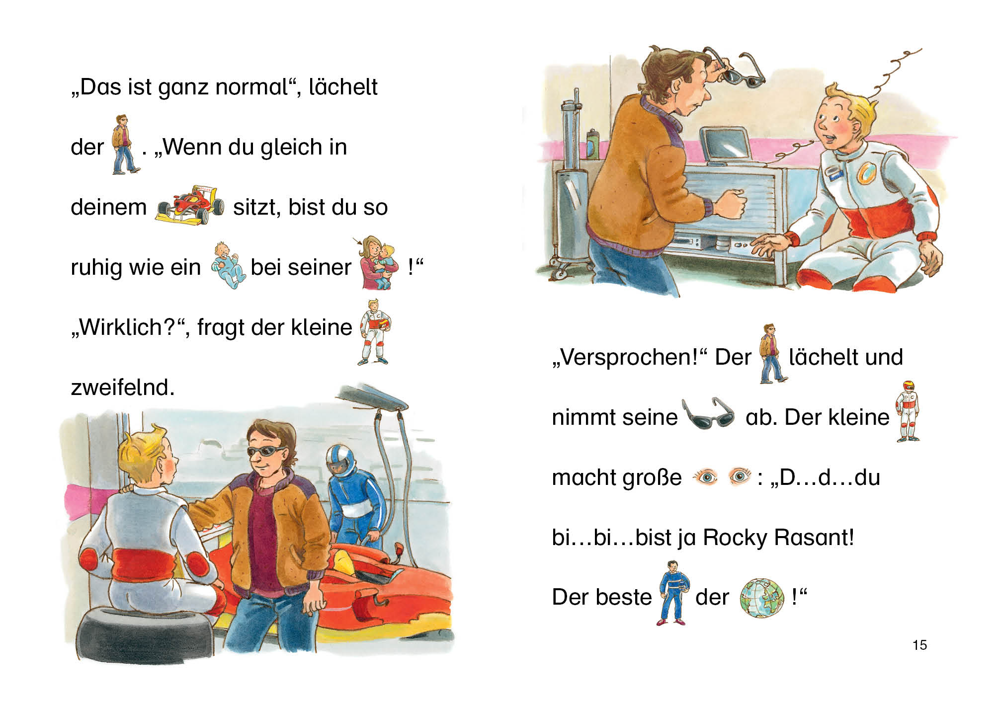 Lesenlernen in 3 Schritten - Die schönsten Rennfahrergeschichten