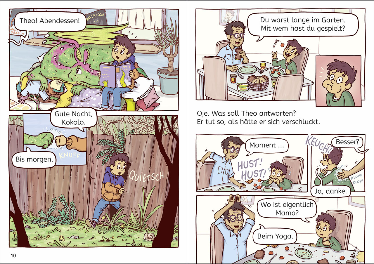Leselöwen Comics 1. Klasse - Entführung im Drachenwald