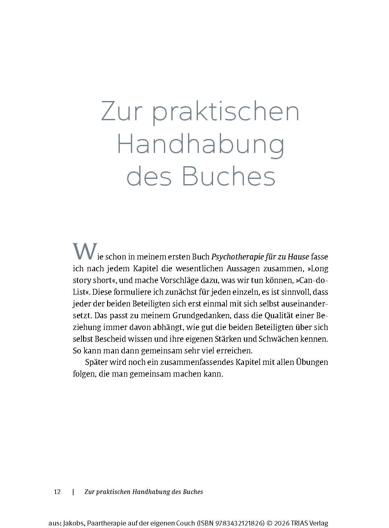 Paartherapie auf der eigenen Couch