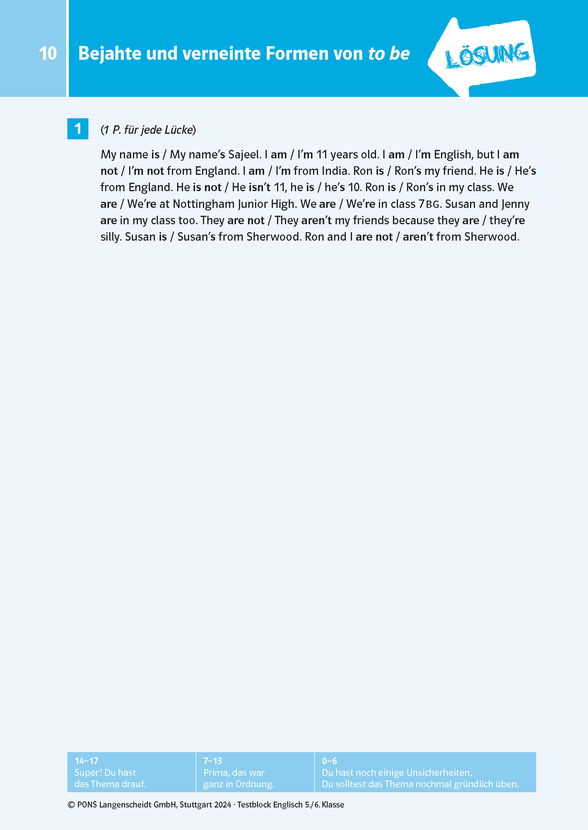 PONS Der große Testblock Englisch 5./6. Klasse