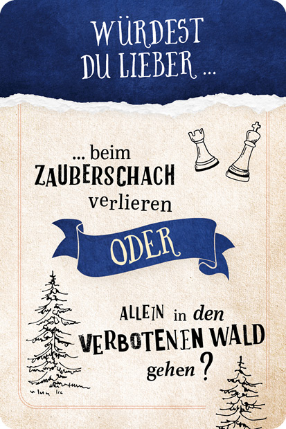 Kartenspiel: Würdest du lieber ...? Das Fragespiel für Potterheads Kartenspiel: Würdest du lieber ...? Das Fragespiel für Potterheads