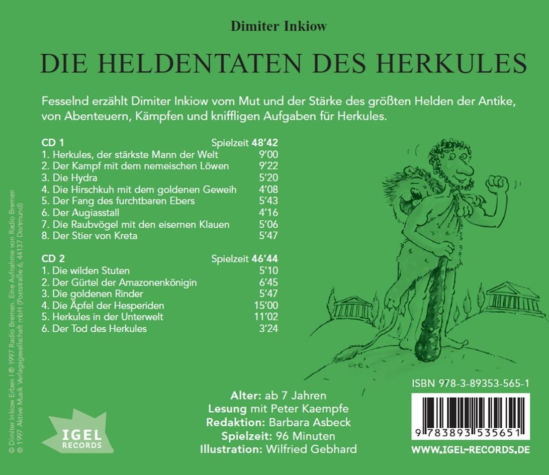 Die Heldentaten des Herkules (Audio-CD)