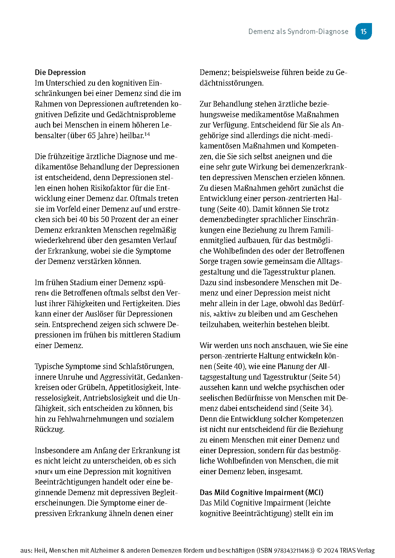 Menschen mit Alzheimer & anderen Demenzen fördern und beschäftigen