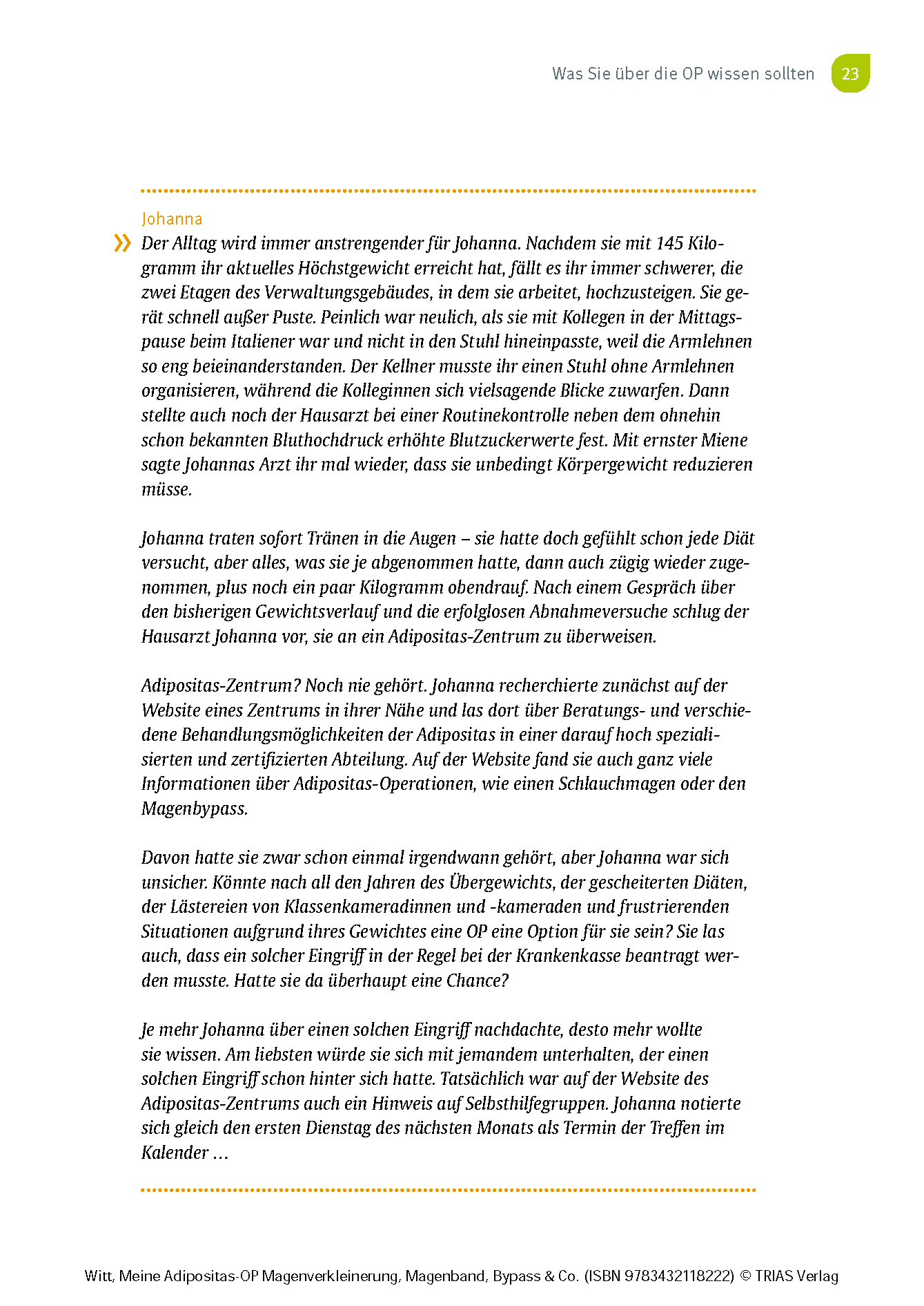 Meine Adipositas-OP. Magenverkleinerung, Magenband, Bypass & Co.