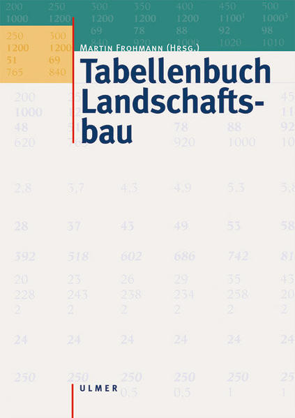 Tabellenbuch Landschaftsbau