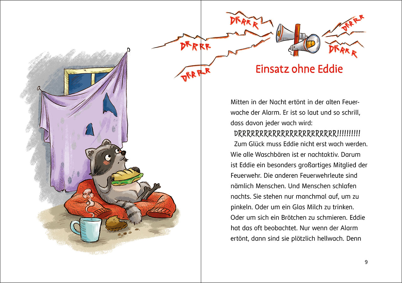Die Tier-Feuerwehr (Band 1) - Ein Waschbär greift ein
