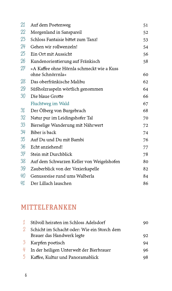 Franken - Wohlfühlorte für Leib und Seele