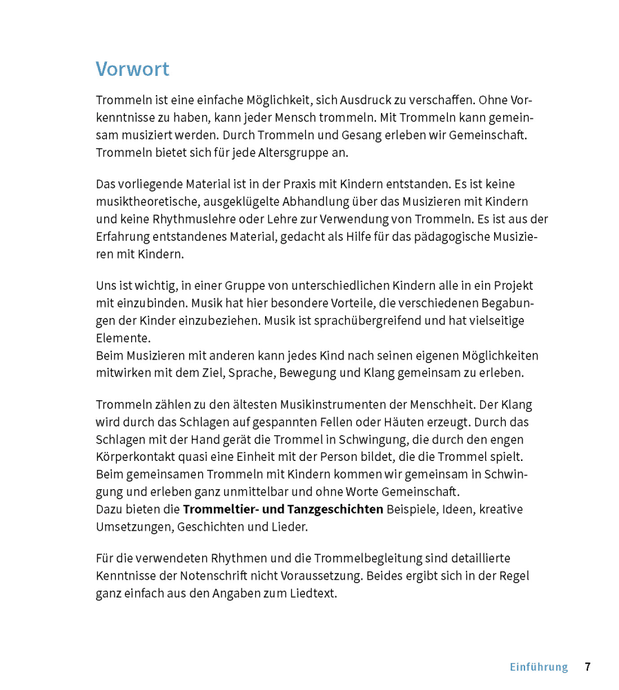 Trommeltier- und Tanzgeschichten