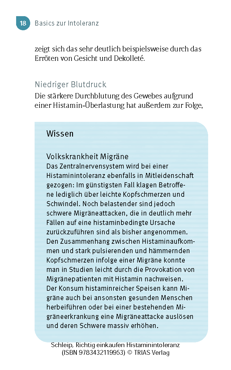 Richtig einkaufen Histamin-Intoleranz