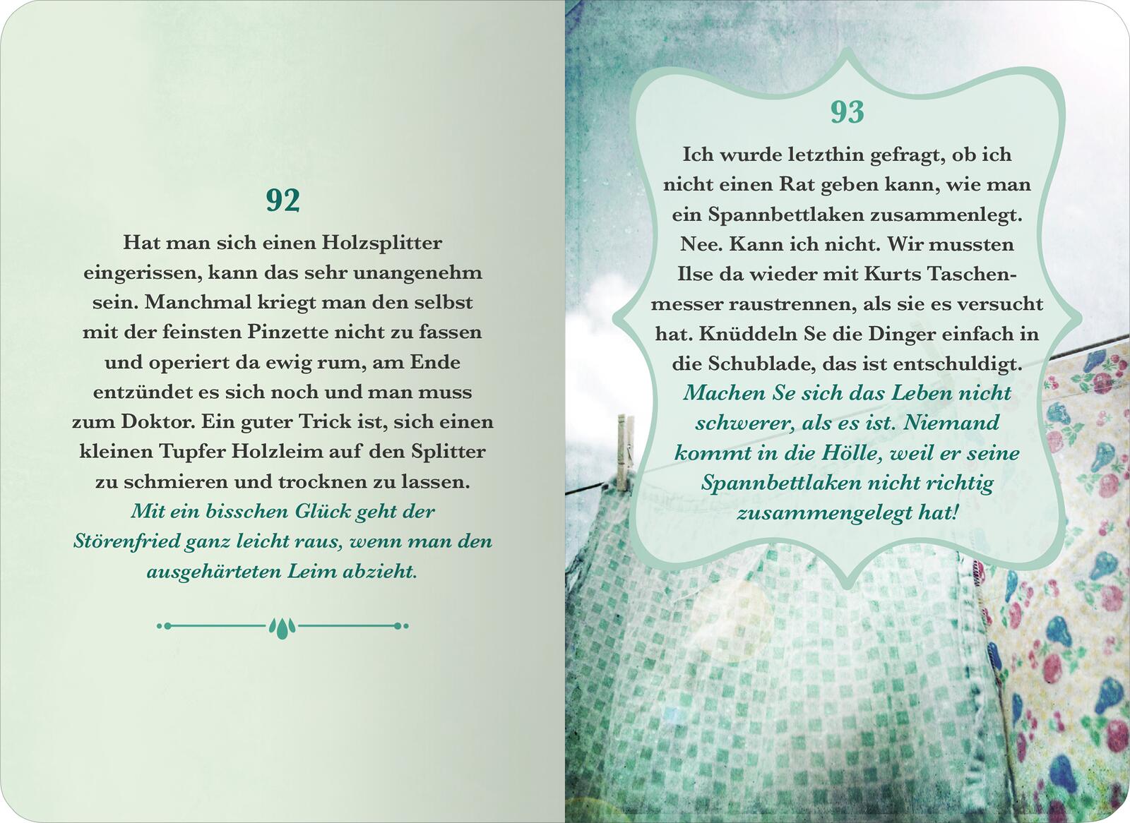 So mach ich das immer!